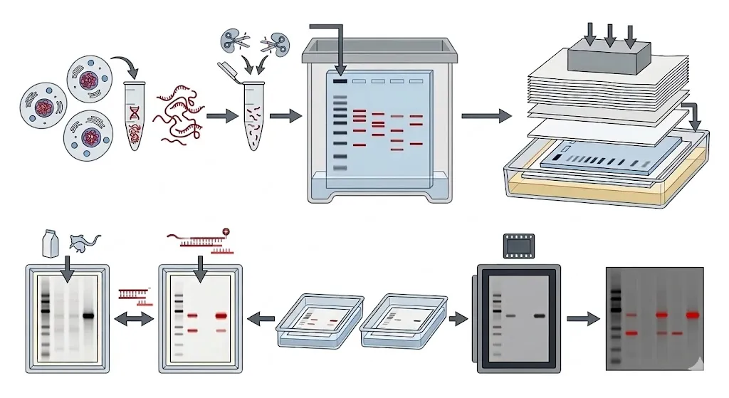 Diagram of the Southern blot analysis.